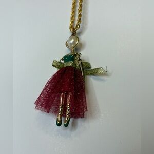 Ballerina pendent on Monet stamped chain